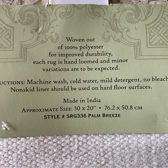 New Tropical palm leaves print Scatter Rug - Picture 2 of 4